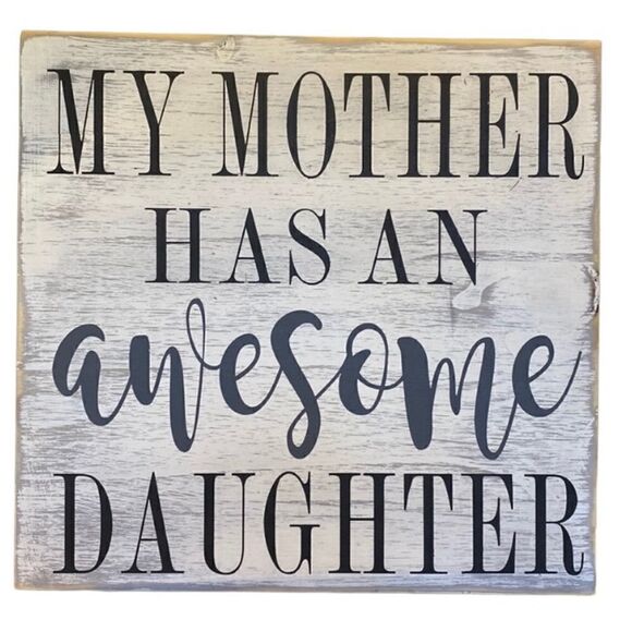 Wood sign funny qift for Mom custom made with love by me 12 by 12 - Picture 1 of 1